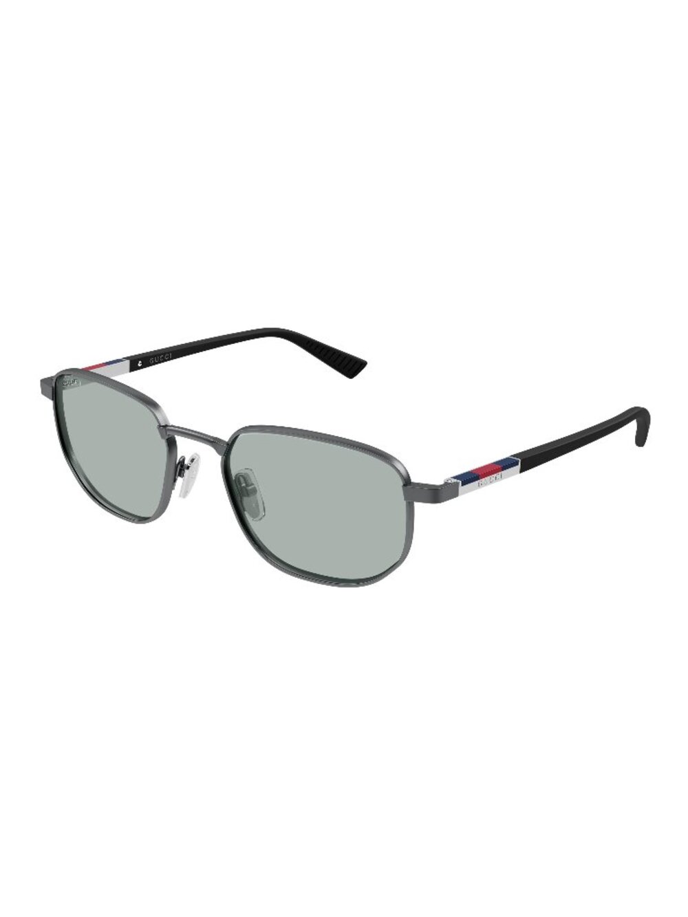 New Gucci Men's Sunglasses Silver Blue Lens Metal Frame GG2093S 002 54